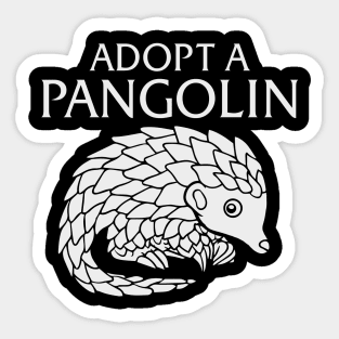 Adopt a Pangolin Sticker